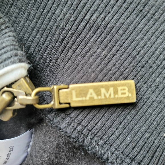 L.A.M.B Women's Full-Zip Sweater Cape Hoodie Size M - Picture 8 of 15